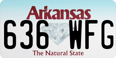 AR license plate 636WFG