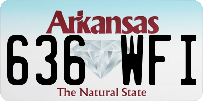 AR license plate 636WFI