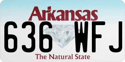 AR license plate 636WFJ