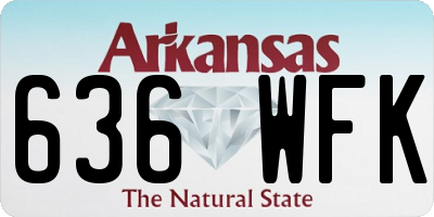 AR license plate 636WFK