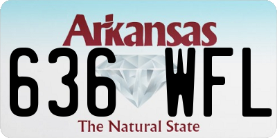 AR license plate 636WFL