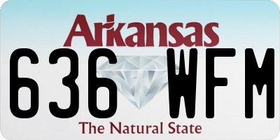 AR license plate 636WFM