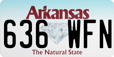 AR license plate 636WFN