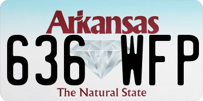 AR license plate 636WFP