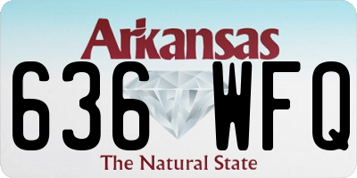 AR license plate 636WFQ