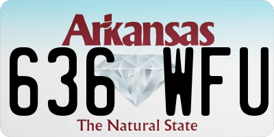 AR license plate 636WFU
