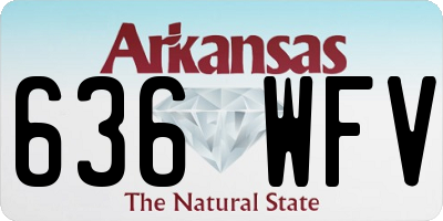 AR license plate 636WFV