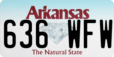 AR license plate 636WFW