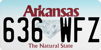 AR license plate 636WFZ