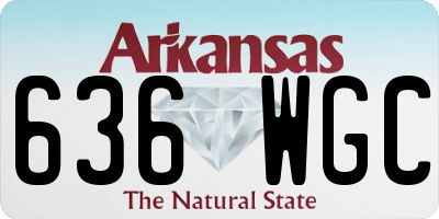 AR license plate 636WGC