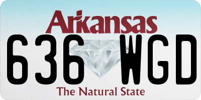AR license plate 636WGD