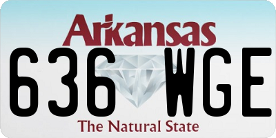 AR license plate 636WGE