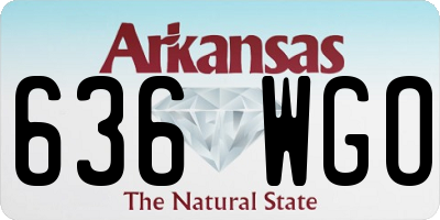 AR license plate 636WGO