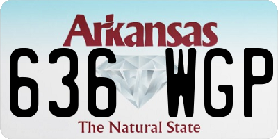AR license plate 636WGP