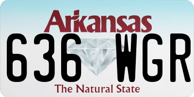 AR license plate 636WGR