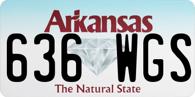 AR license plate 636WGS