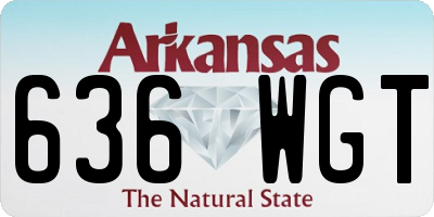 AR license plate 636WGT