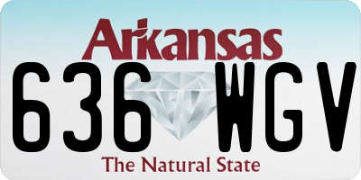 AR license plate 636WGV