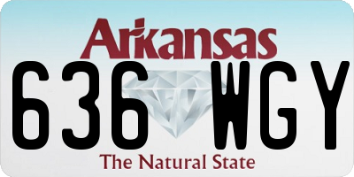 AR license plate 636WGY