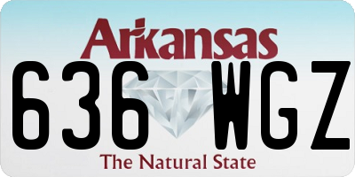 AR license plate 636WGZ