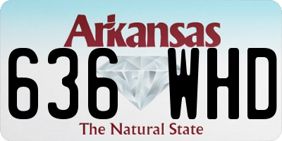 AR license plate 636WHD