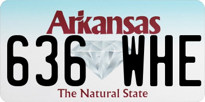AR license plate 636WHE
