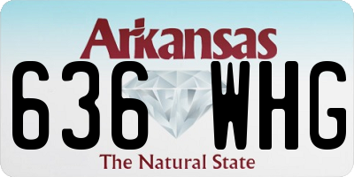 AR license plate 636WHG