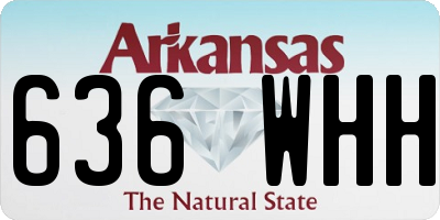 AR license plate 636WHH
