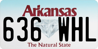 AR license plate 636WHL