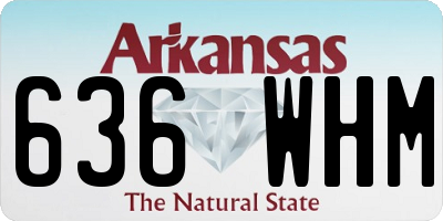 AR license plate 636WHM