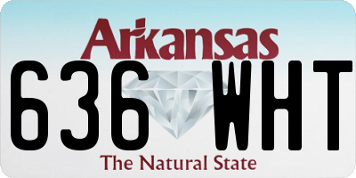 AR license plate 636WHT