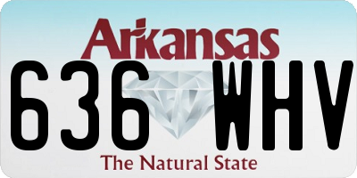 AR license plate 636WHV