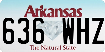 AR license plate 636WHZ