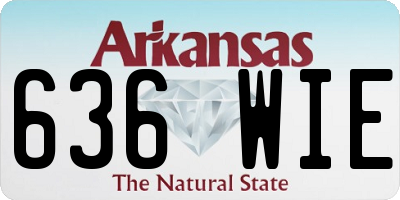AR license plate 636WIE