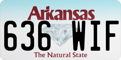 AR license plate 636WIF
