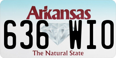 AR license plate 636WIO