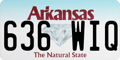 AR license plate 636WIQ