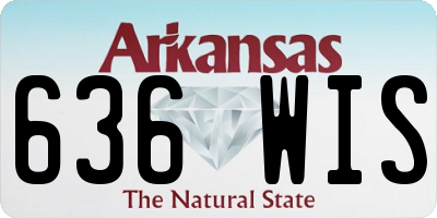 AR license plate 636WIS