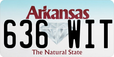 AR license plate 636WIT