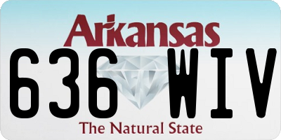 AR license plate 636WIV