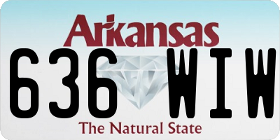 AR license plate 636WIW