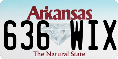 AR license plate 636WIX