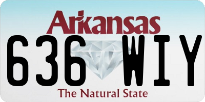 AR license plate 636WIY