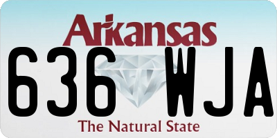 AR license plate 636WJA