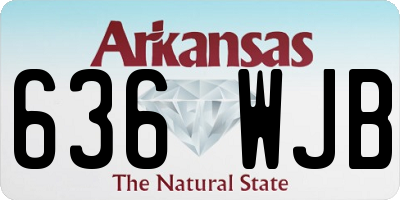 AR license plate 636WJB