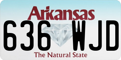 AR license plate 636WJD