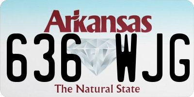 AR license plate 636WJG