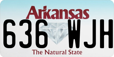 AR license plate 636WJH