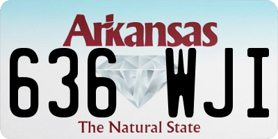 AR license plate 636WJI
