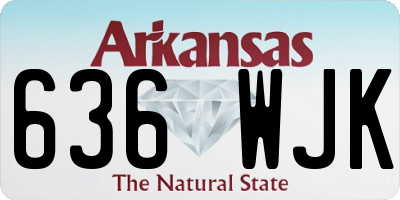 AR license plate 636WJK
